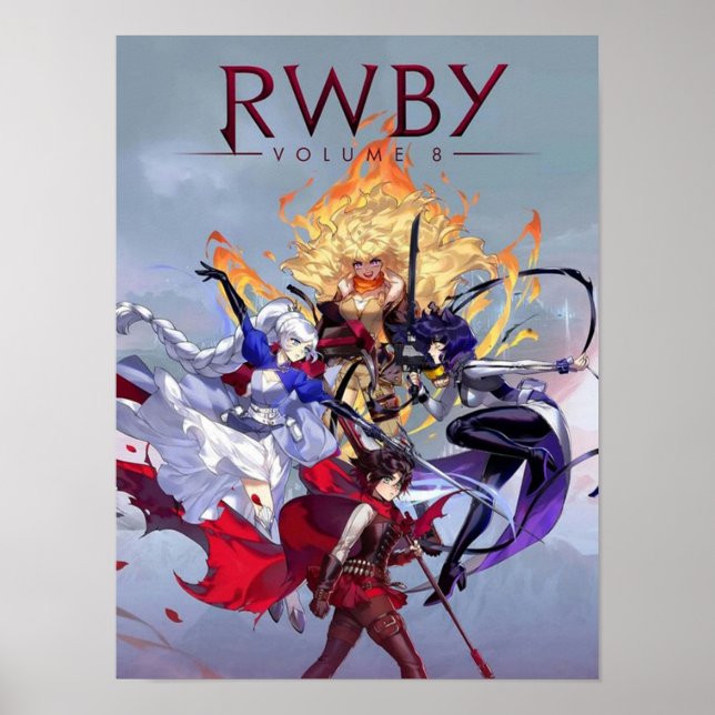 Affiche Volume 8 RWBY Anime (Devant)
