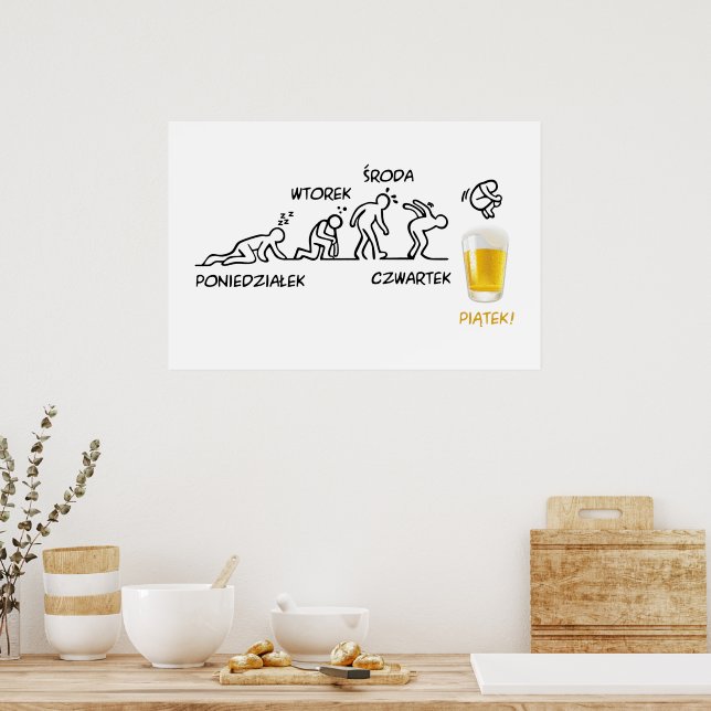 Affiche Volution de la bière (Cuisine)