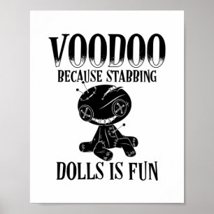 Affiche Voodoo Sayings   Voodoo Doll Magic Curse Gift