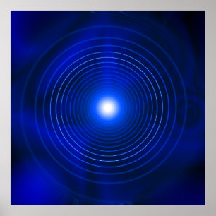 Affiche Vortex bleu