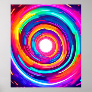 Affiche Vortex couleur : Conception dynamique