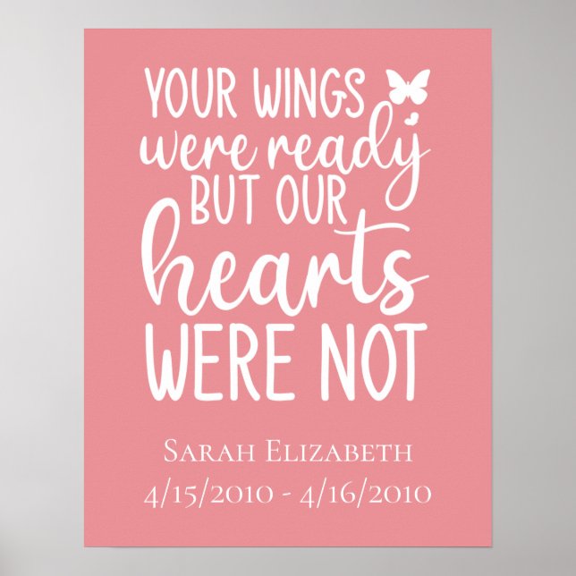 Affiche Vos Ailes Étaient Prêtes Mais Nos Coeurs N'Étaient (Devant)