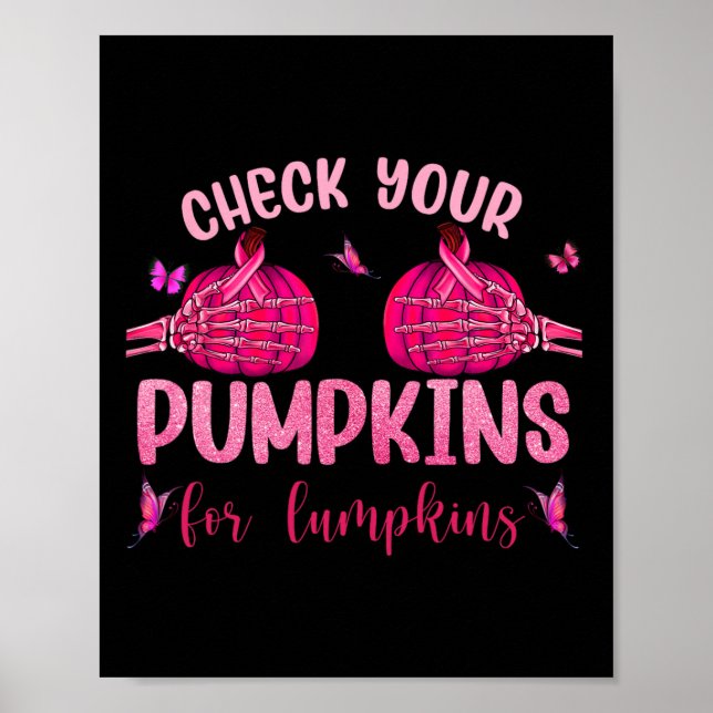 Affiche Vos Citrouilles Pour Lumpkins Skeleton Halloween m (Devant)
