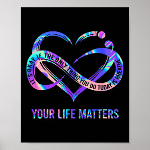 Affiche Vos problèmes de vie Prévention du suicide Sensibi