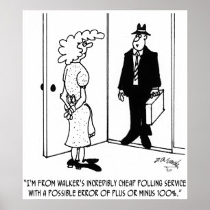 Affiche Vote avec l'erreur possible du plus ou sans 100%