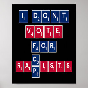 Affiche Vote bleu progressif de l'égalité libérale anti-ré