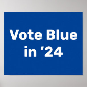 Affiche Vote Blue en 2024