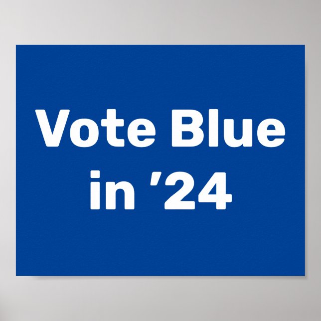 Affiche Vote Blue en 2024 (Devant)