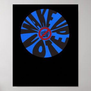 Affiche Vote démocrate bleu anti-Trump