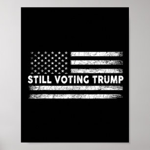 Affiche Vote du drapeau américain patriotique Trump 2024