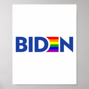 Affiche Vote Joe Biden Président Lgbt Lgbtq Gay Lesbian Pr