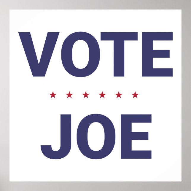 Affiche Vote Joe (élection américaine de 2020) (Devant)