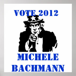 AFFICHE VOTE MICHELE BACHMANN 2012