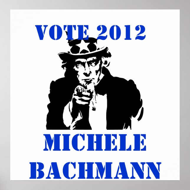 AFFICHE VOTE MICHELE BACHMANN 2012 (Devant)