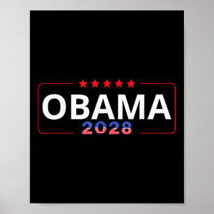 Affiche Vote Obama 2028 Retro Obama Président 2028 Obama 2