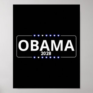 Affiche Vote Obama 2028 Retro Obama Président 2028 Obama 2