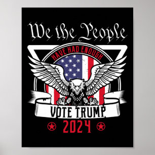 Affiche Vote Républicain Trump 2025 Partisans de Trump 1