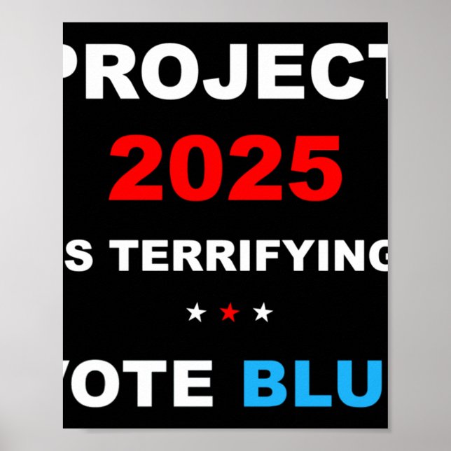 Affiche Vote Save Democracy Stop Project 2025 1 (Devant)