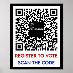 Affiche Vote - S'Inscrire Pour Voter Ca