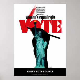 Affiche Vote sur les droits de la femme