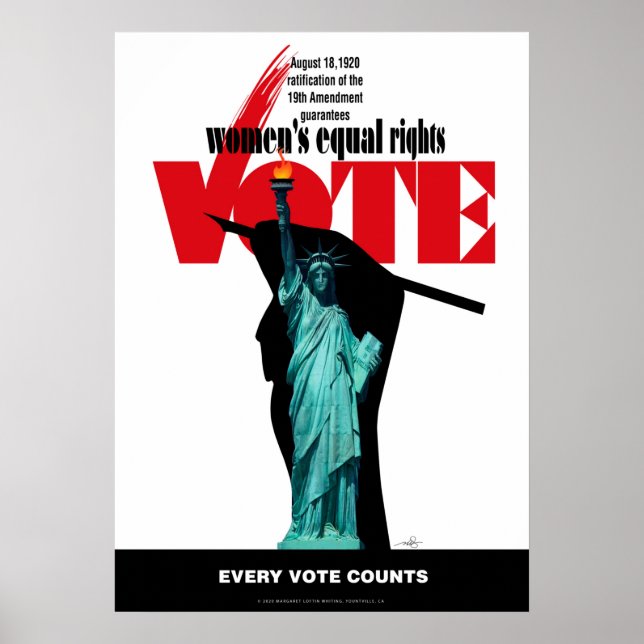 Affiche Vote sur les droits de la femme (Devant)