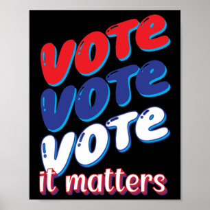 Affiche Vote Vote Vote Vote C'Est Sticker