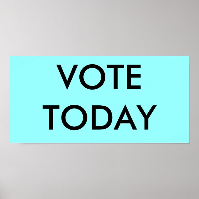 AFFICHE VOTER AUJOURD'HUI (Devant)