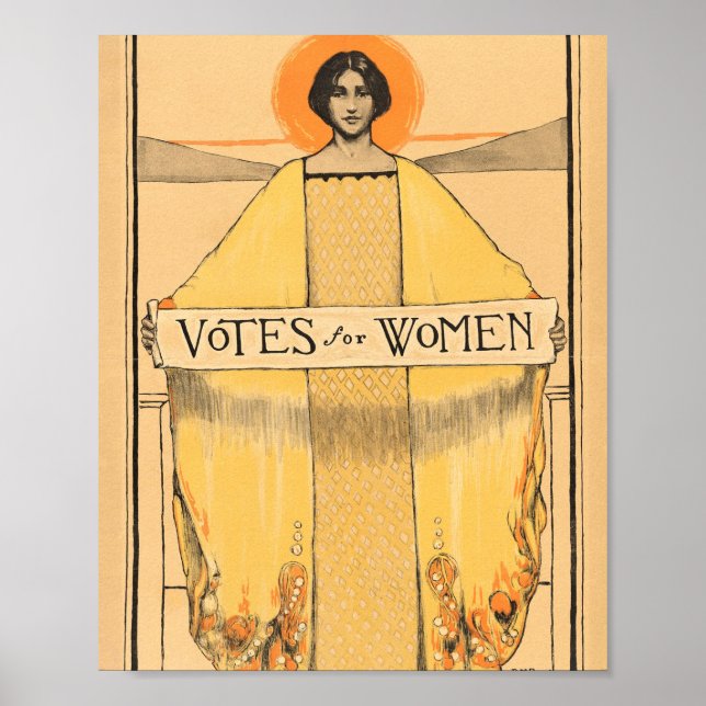 Affiche Votes Pour Le Mouvement Du Suffrage Féminin 1913 (Devant)