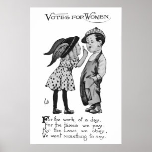 Affiche Votes Pour Les Femmes