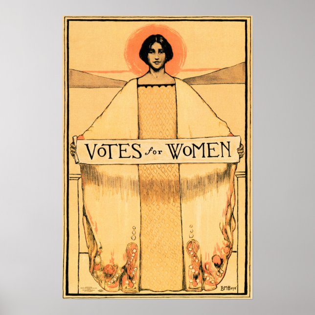 Affiche VOTES POUR LES FEMMES 1913 Suffrage américain des  (Devant)