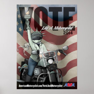 Affiche Votez comme un motocycliste