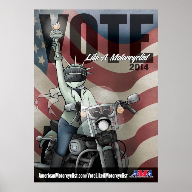 Affiche Votez comme un motocycliste (Devant)