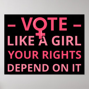 Affiche Votez comme une fille, vos droits en dépendent II