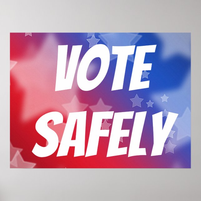 Affiche Votez en toute sécurité (Devant)