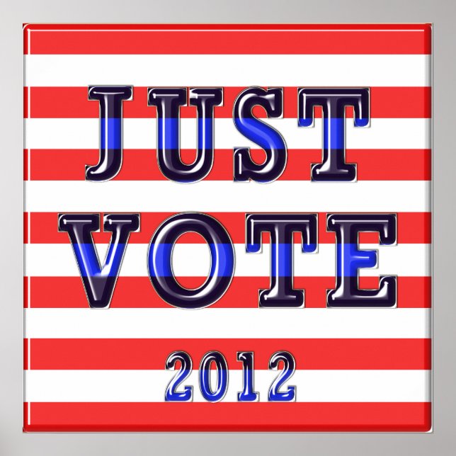 Affiche Votez juste pour le vote 2012 (Devant)