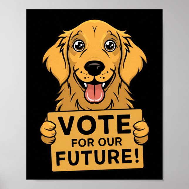 Affiche Votez Pour L'Avenir ! Autocollant (Devant)