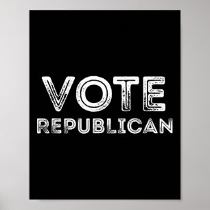 Affiche Votez Républicain Élection Usa