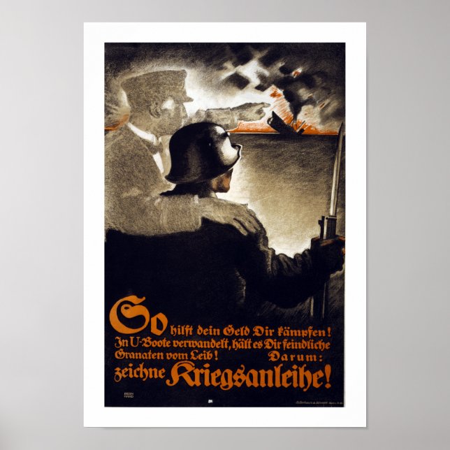 Affiche Votre argent aide à vous combattre (frontière) (Devant)