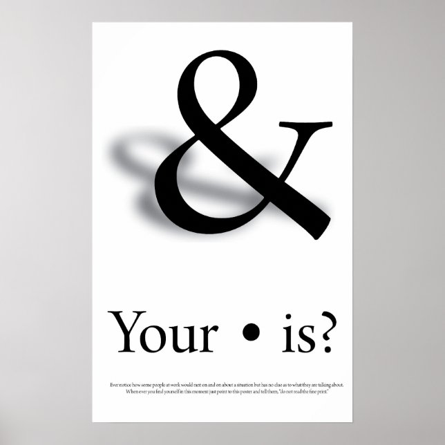 Affiche Votre argument ? (Devant)