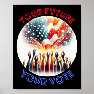 Affiche Votre Avenir Votre Sticker Vote S 2024