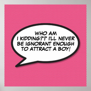 Affiche Votre bulle de dialogue amusante rétro bande dessi