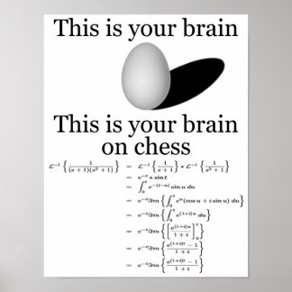 Affiche Votre cerveau aux échecs