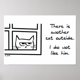 Affiche Votre Chat N'Aime Pas Cet Autre Chat