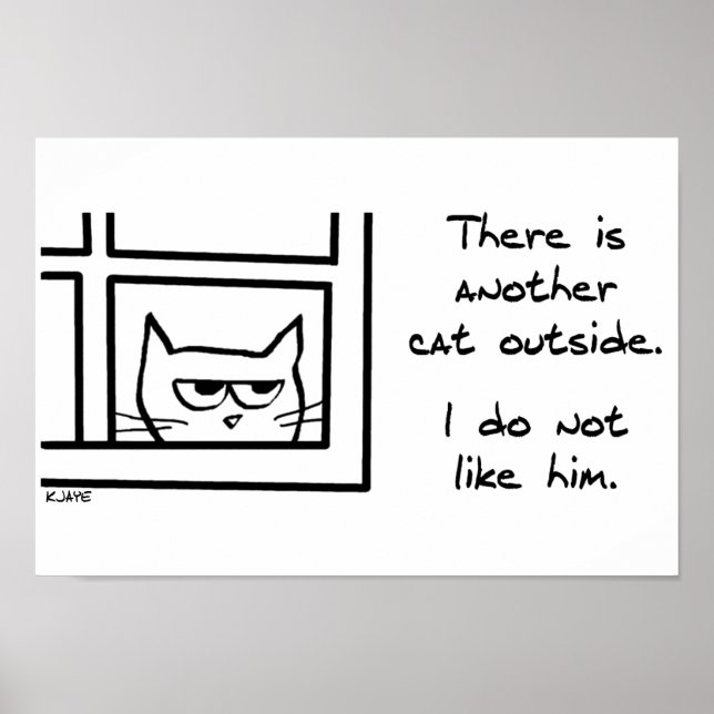 Affiche Votre Chat N'Aime Pas Cet Autre Chat (Devant)