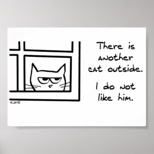 Affiche Votre chat n'aime pas cet autre chat