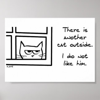 Affiche Votre chat n'aime pas cet autre chat