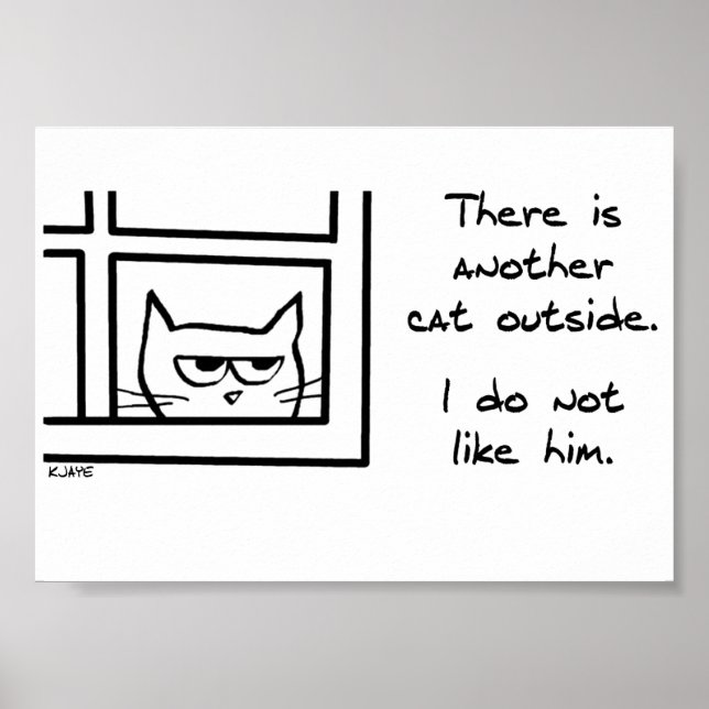Affiche Votre chat n'aime pas cet autre chat (Devant)