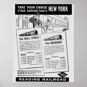 Affiche Votre choix des trains à l'affiche de New York