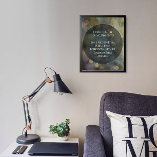 Affiche Votre citation préférée Grunge texturé chaud