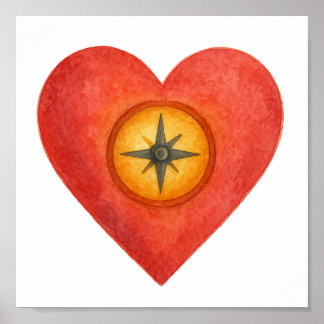 Affiche Votre coeur connaît la bonne direction